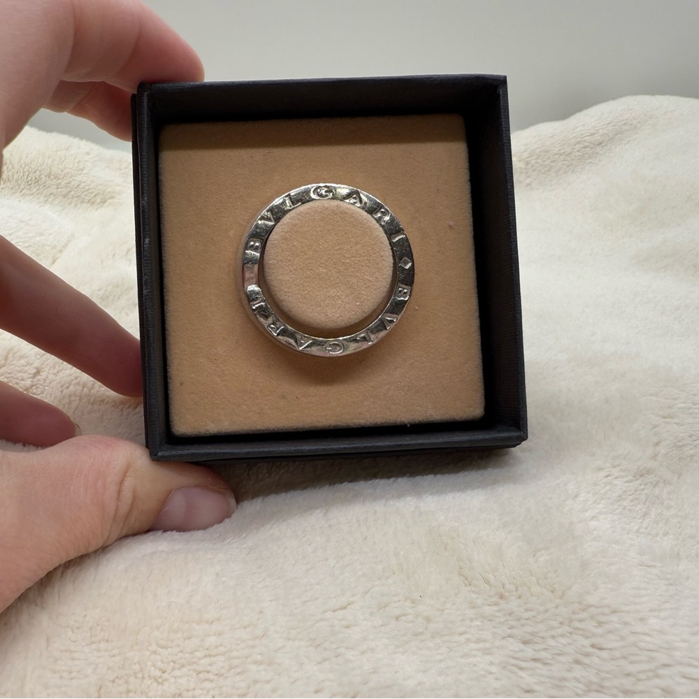 Bvlgari Silver Key Ring Sterling Silver - Picture 7 of 9